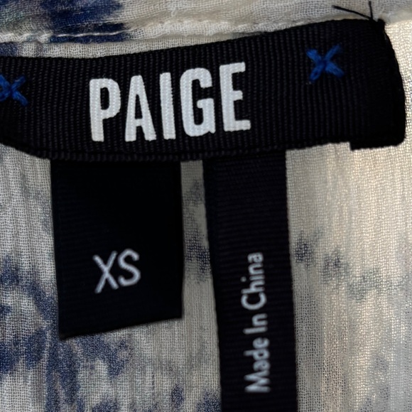 Paige Women's Blue Floral Top - Picture 3 of 5